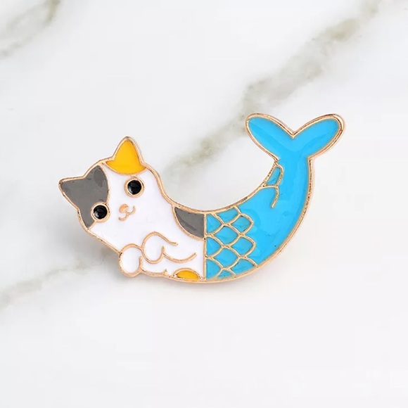 Jewelry - Mermaid Cat Pin
